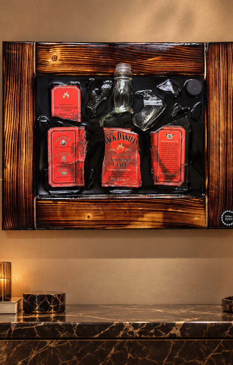 Quadro Jack Daniel’s in resina